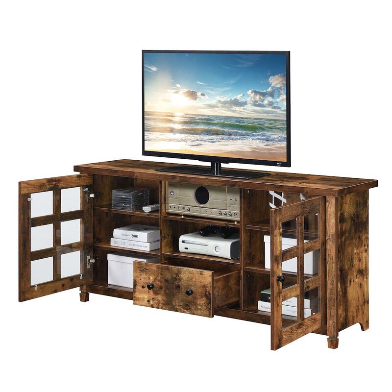 Convenience Concepts 1 Drawer TV Stand with Storage Cabinets and Shelves for TVs up to 65 Inches