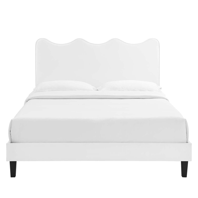 Modway - Current Performance Velvet Full Platform Bed image number 5