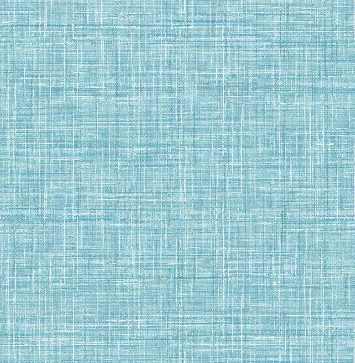 Emerson Aqua Linen Wallpaper (Set of 2)