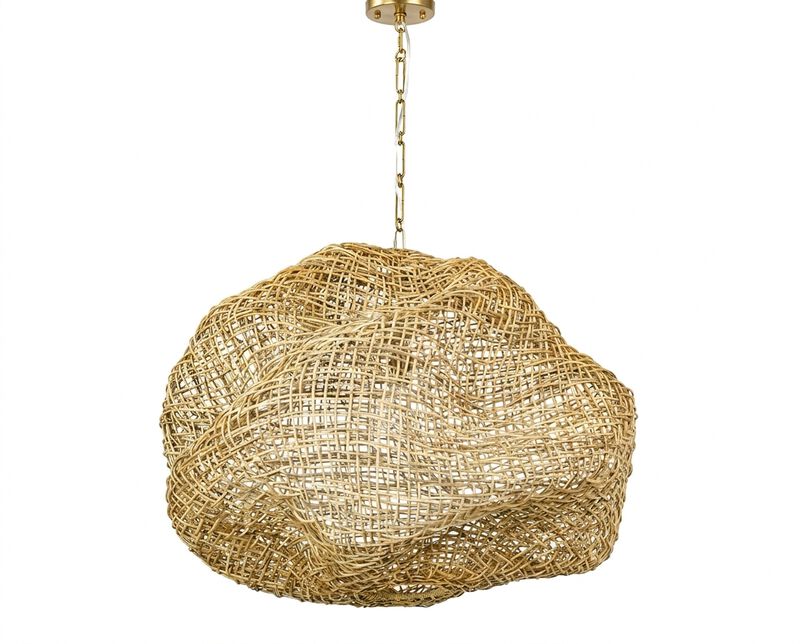 Andorra Medium Wicker Pendant image number 0