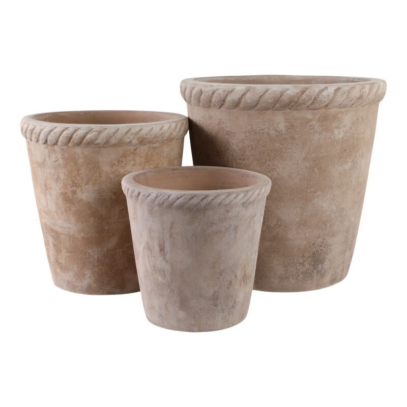 S/3 Terracotta Planters image number 4
