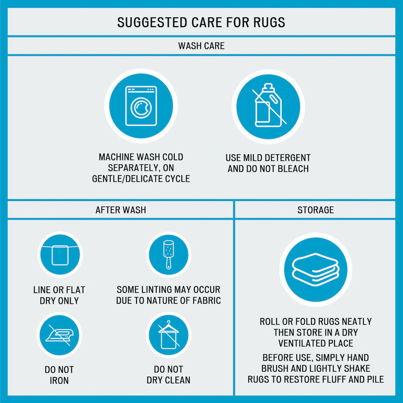 40x24 inch White100% Cotton Chenille Chain Stitch Bath Rug