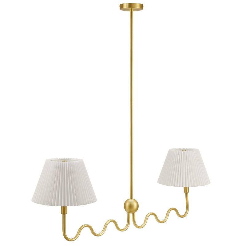 Wave Squiggle 2-Arm Pendant Light image number 6