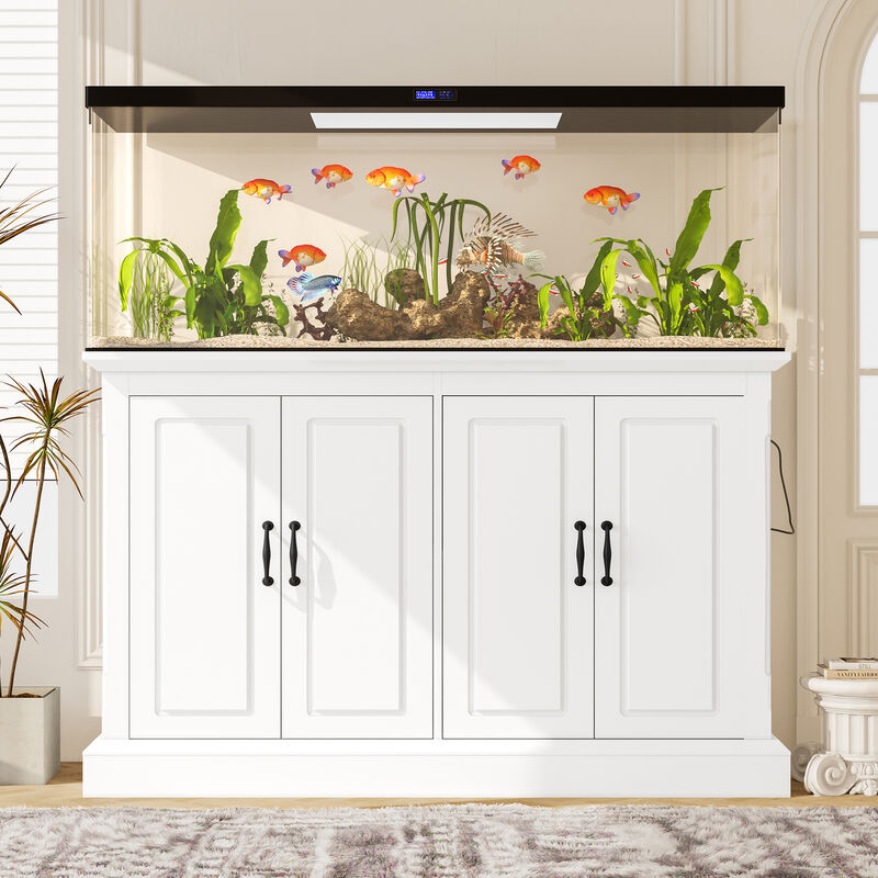 Whisen 55-75 Gallon Cabinet, Fish Tank Stand with Power Outlet, Aquarium Stand image number 2