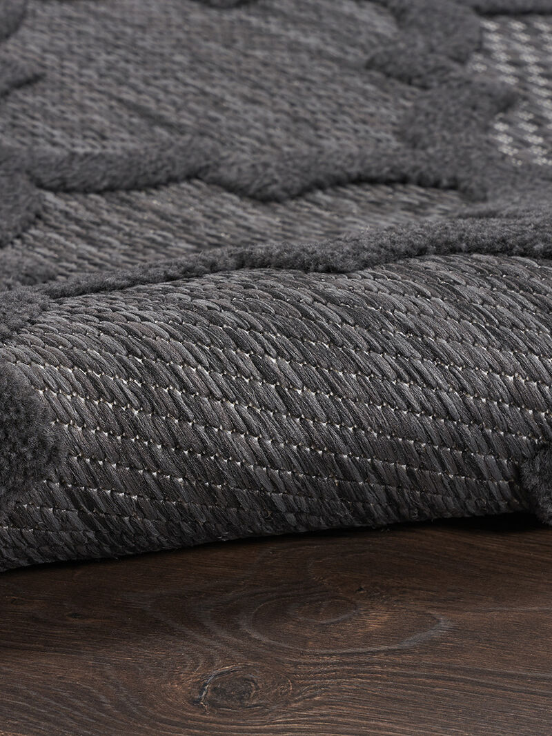 Easy Care NES01 Charcoal/Black 10' x 14' Rug