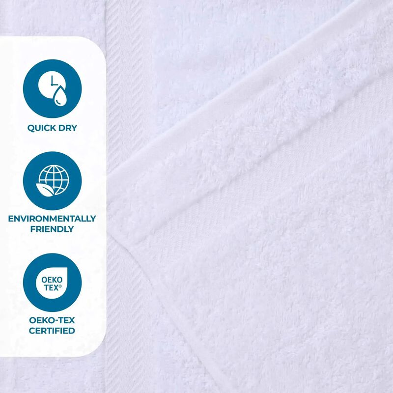 Absorbent Cotton Bath Sheet Set of 2 for Home and Guest Bathroom image number 2