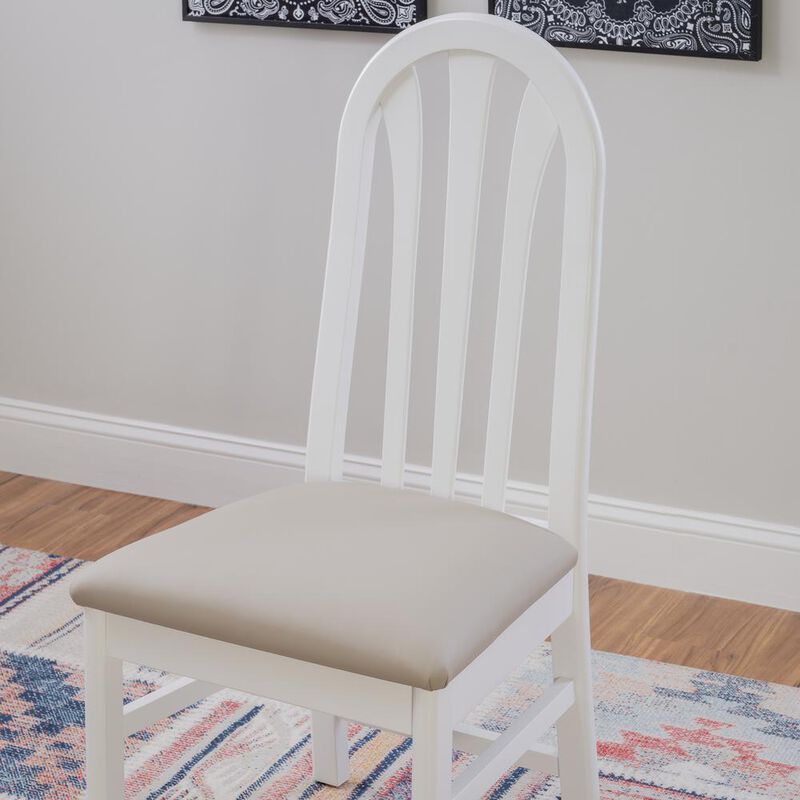 Linon Jesper White Chair Uph Seat