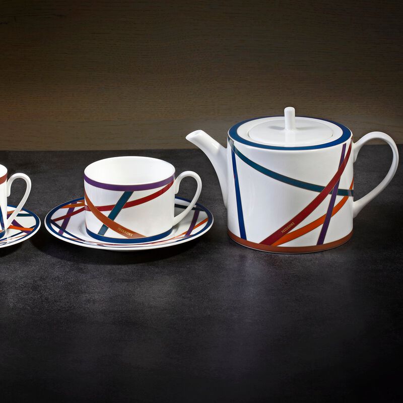 Tea & Coffee Pot NASTRI MULTICOLOR, diam. 4.72", H 5.12" image number 1