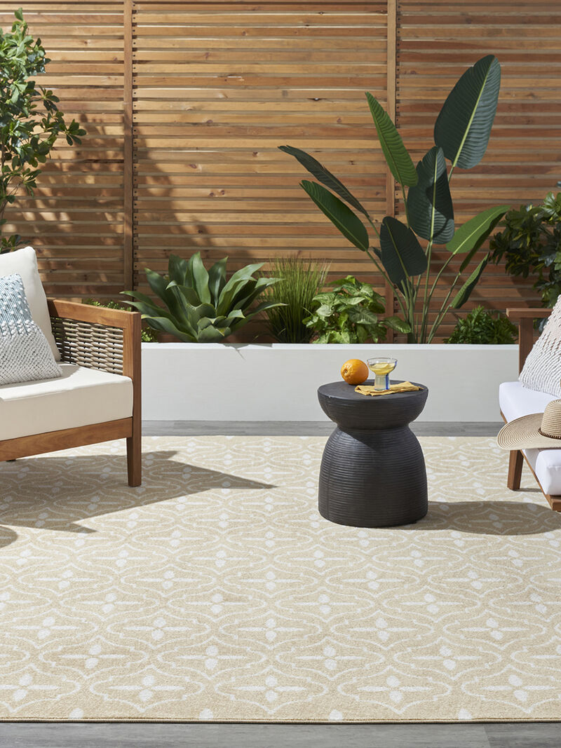 Nourison Essentials NRE04 Ivory/Beige 6' x 9' Rug