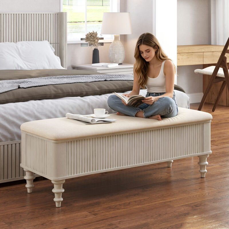 Frigob Storage Ottoman Bench image number 7