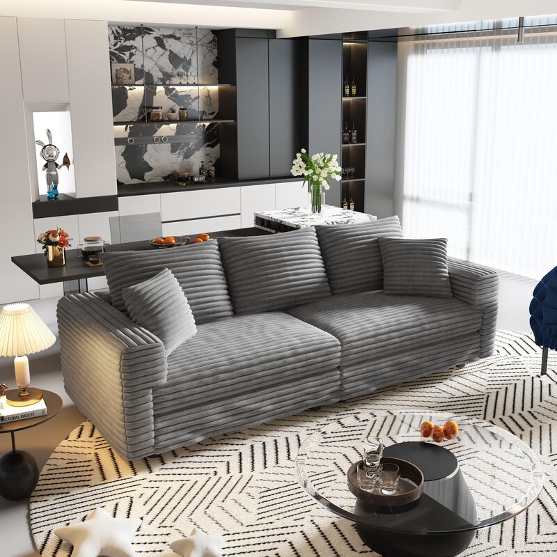 Merax Modern Comfy Upholstered Sofa Cloud Couch