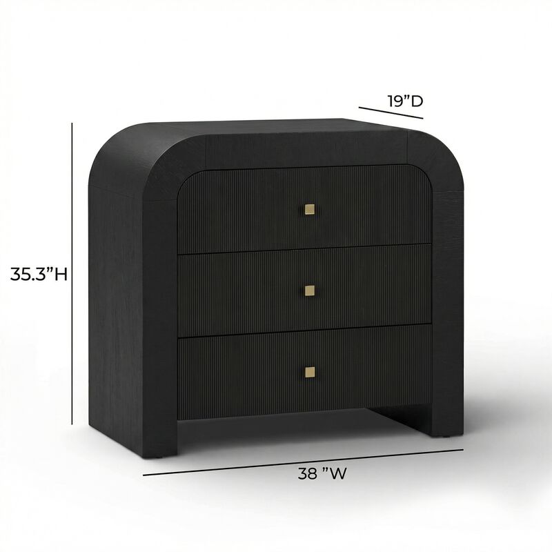 Hump Natural Arched 3-Drawer Chest image number 6