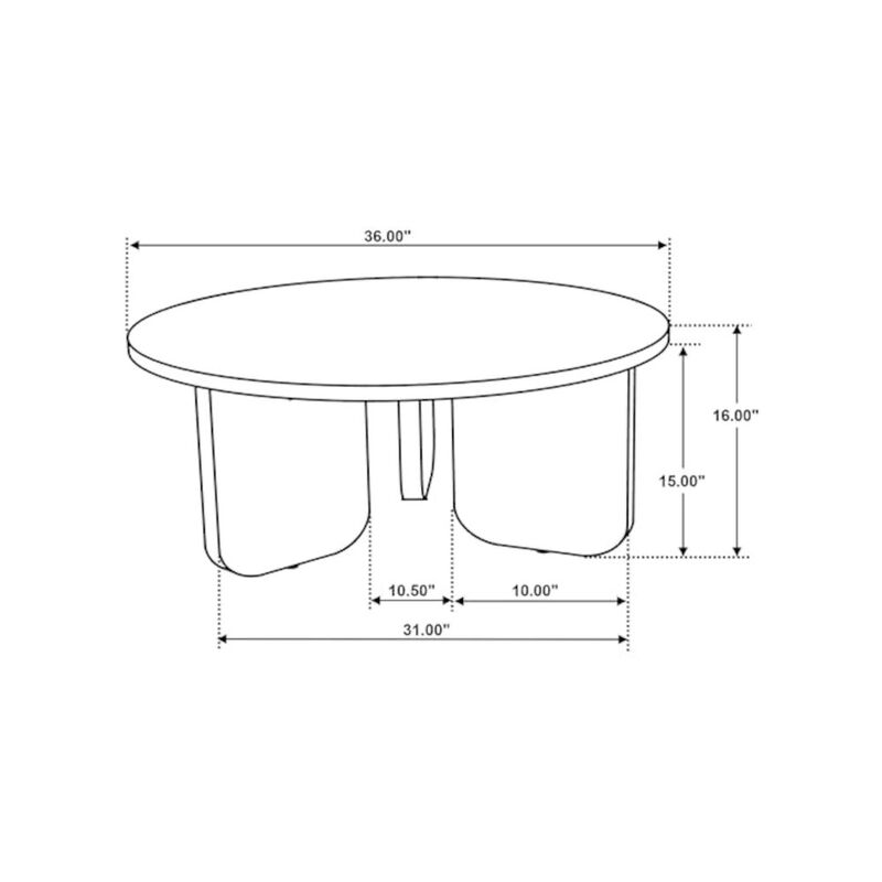 Coaster Dale 3-piece Solid Wood Coffee and End Table Set Brown