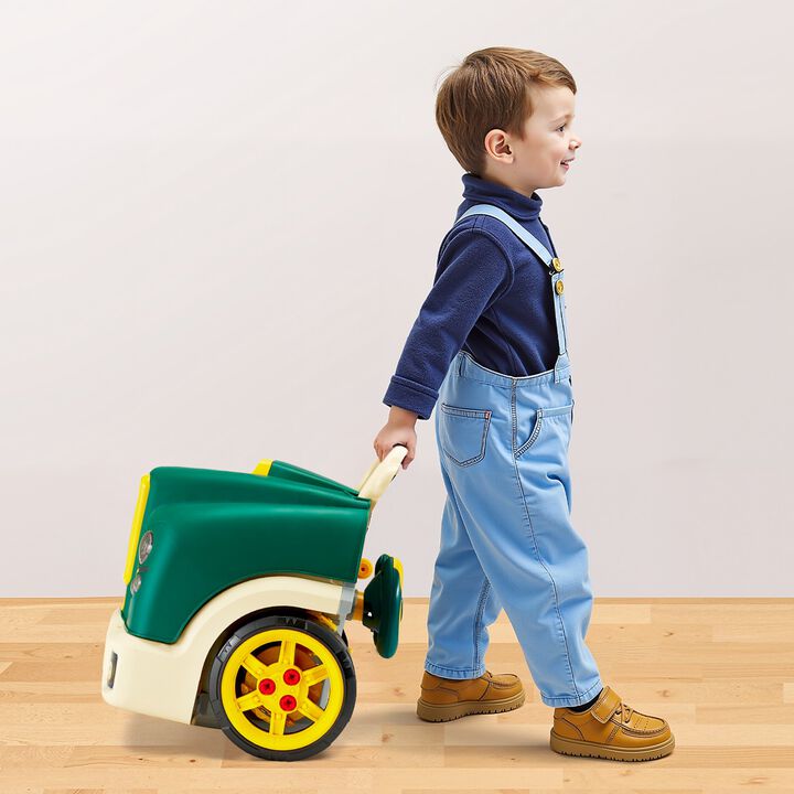 Kids Engine Toy Set, 60PCS Mechanic Car Workshop with Lights, Sounds & Steering Wheel