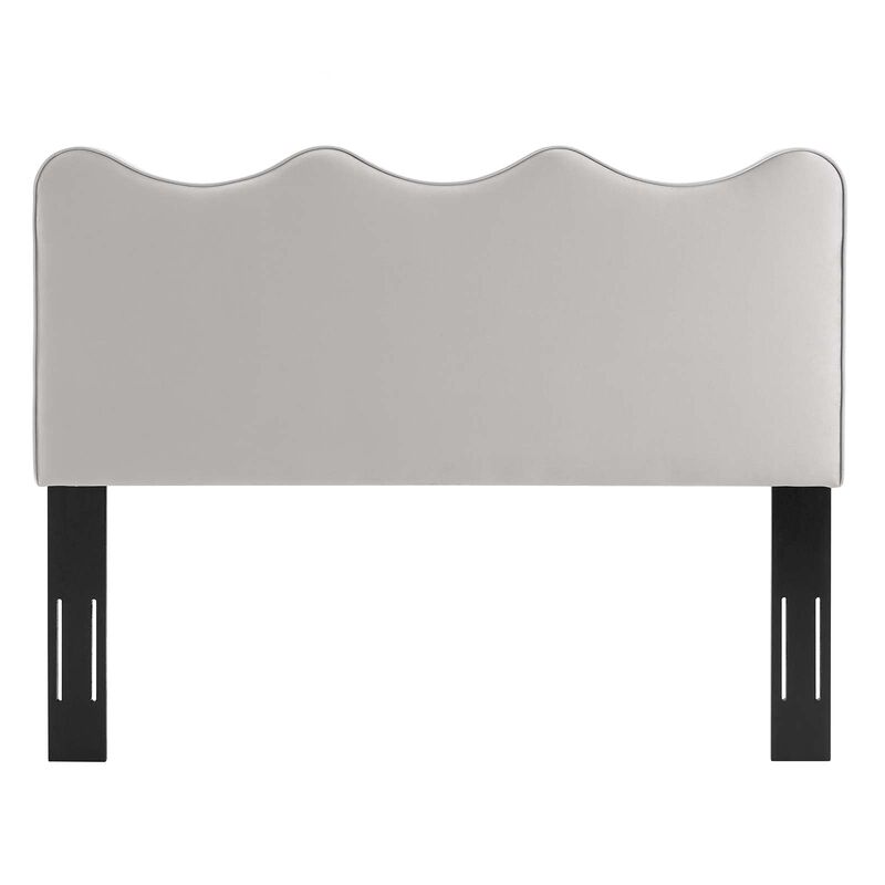 Modway Athena Performance Velvet King/California King Headboard in Light Gray image number 6