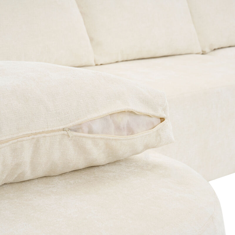 Miksa Oversized Chenille Modular Sectional Sofa image number 3