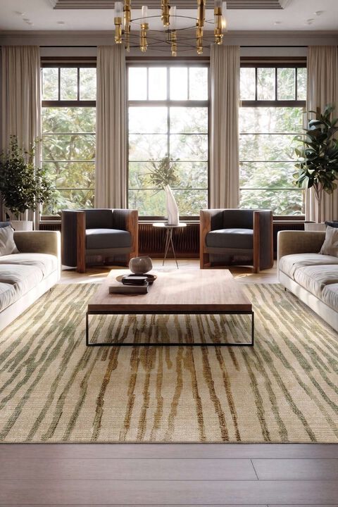 Ariel Santos Neutral 5'3" x 7'6" Rug