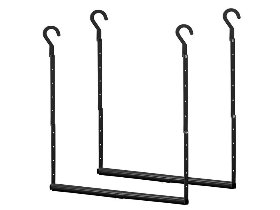 Adjustable Closet Rod Hanging Clothes Heavy Duty Closet Extender Hanging Rod Spa