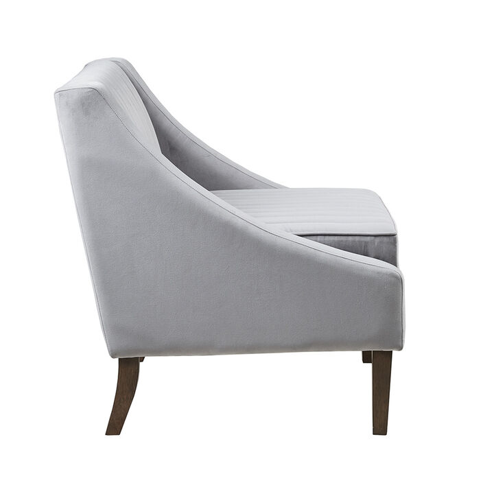 Gracie Mills Adriana Plush Velvet Upholstered Accent Chair
