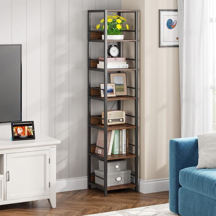 Tribesigns 6-Tier Corner Shelf, Narrow Etagere Bookshelf