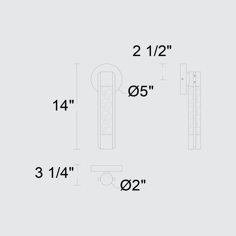 Tig 14 inch LED Wall Sconce image number 5
