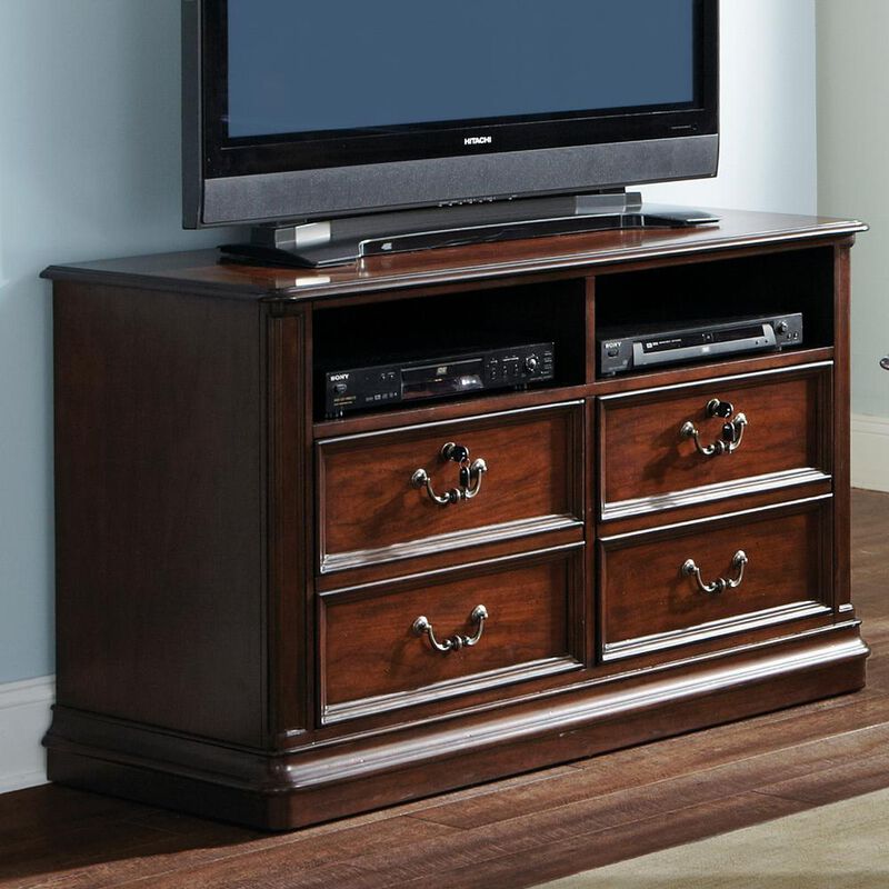 Liberty Furniture Brayton Manor Jr Executive Media Lateral File in Cognac image number 7