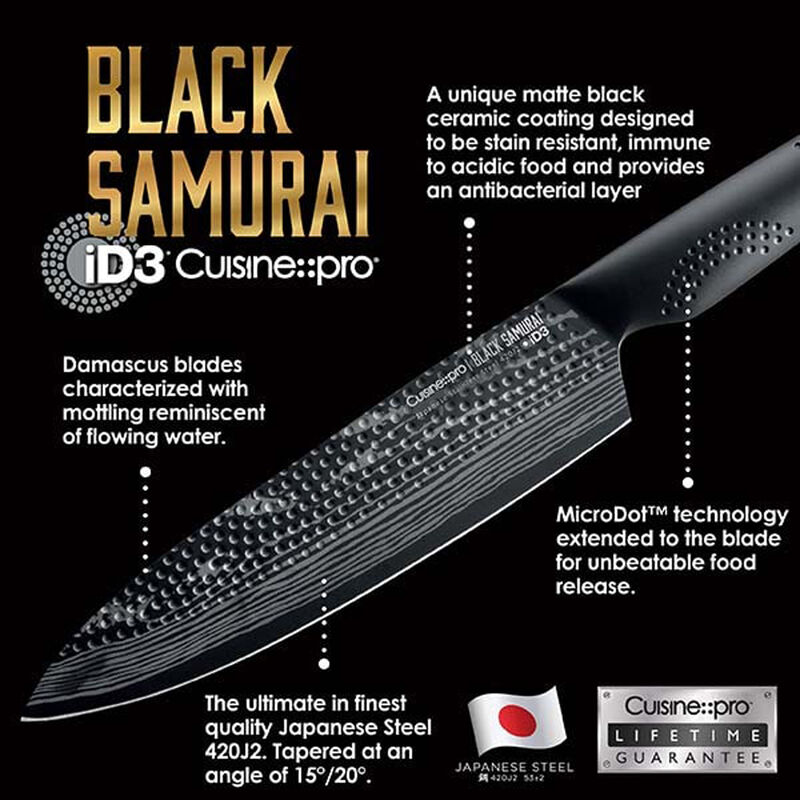 iD3® BLACK SAMURAI™ Gozen Knife Block 7 Piece image number 6