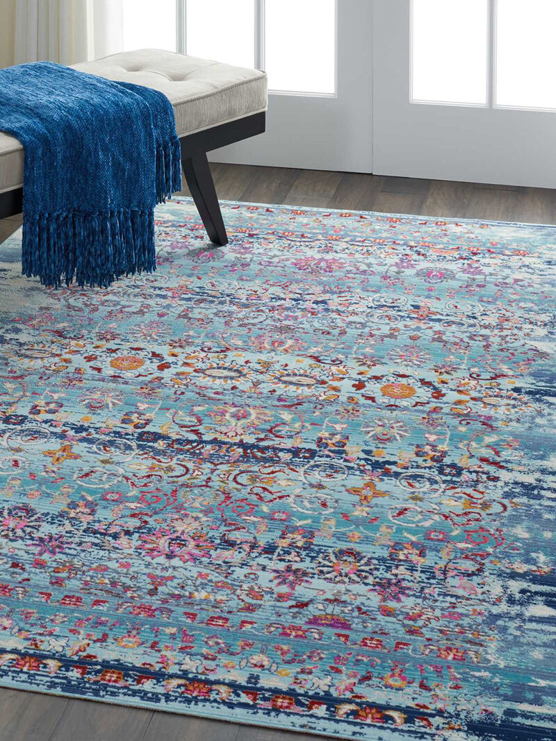 Vintage Kashan VKA02 Blue 4' x 6' Rug