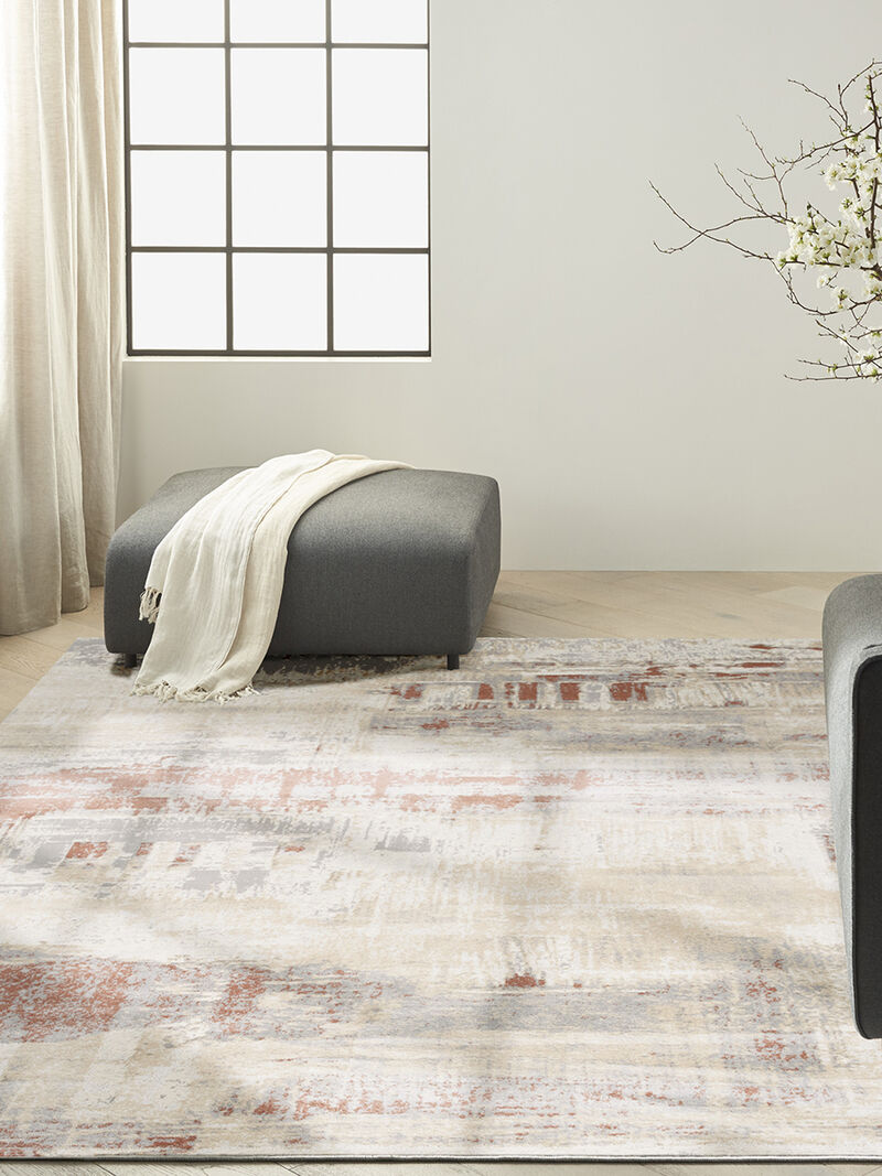 CK005 Enchanting ECH02 Gray/Rust 8' x 10' Rug