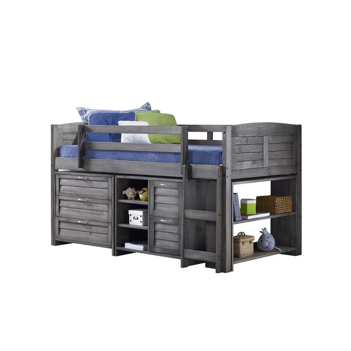 Donco Trading Twin Louver Modular Low Loft-Combo A