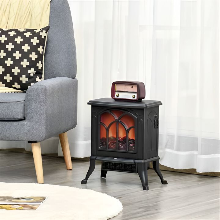 Electric Fireplace Heater Energy-Efficient Indoor Heater with Realistic Flame Effect for Cozy Ambiance