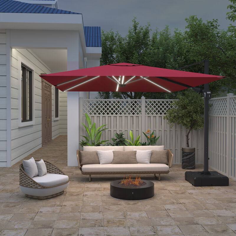 12 foot cantilever patio umbrella sunbrella cantilever umbrella | 12 foot offset umbrella