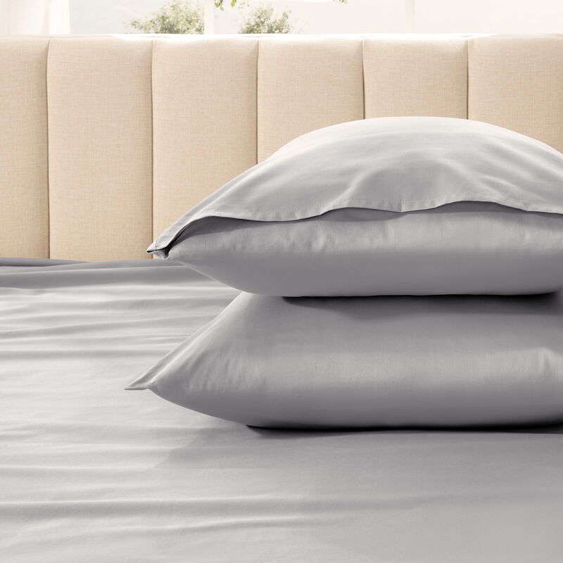 400 Thread Count Organic Cotton Sateen Pillowcase Set image number 3