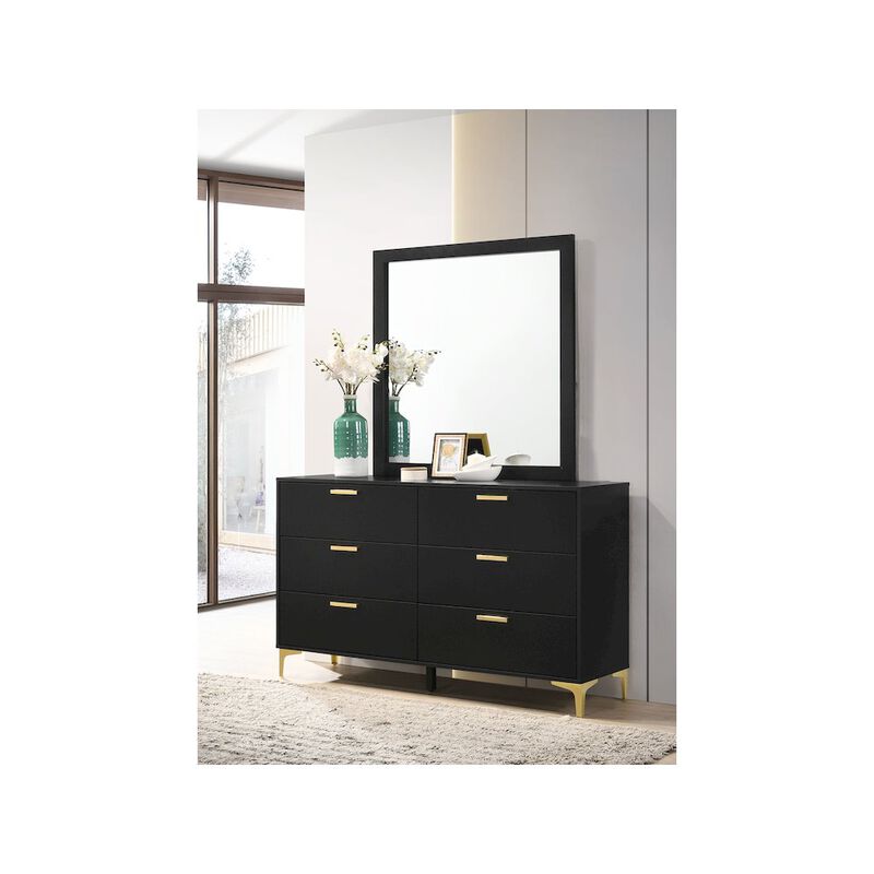 Coaster Co. of America Kendall 6-drawer Dresser with Mirror Black image number 6