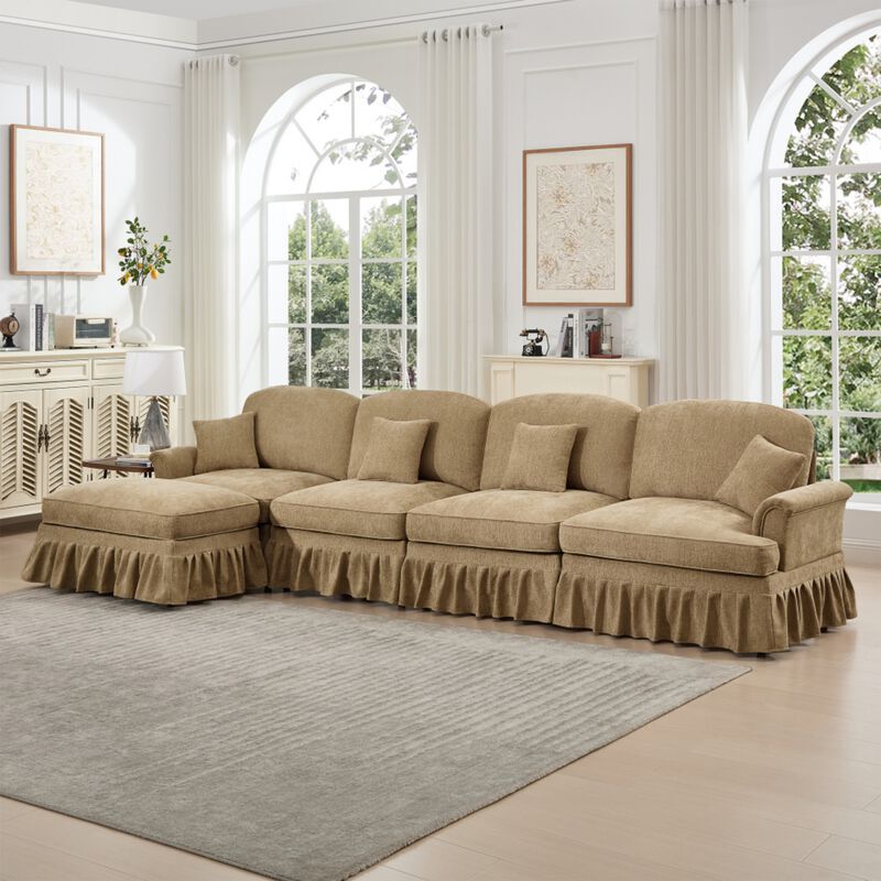 Webfur Mid-Century Modern L-Shaped Sectional Sofa image number 2