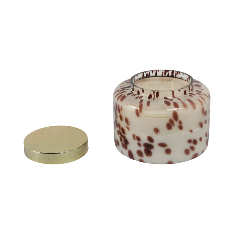 Cinnamon Speckle Lidded Candle image number 1