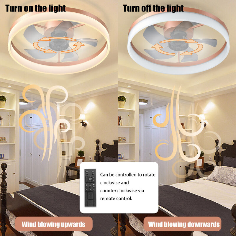 ELEMENT ACE Modern Ceiling Fan with Integrated Dimmable LED Lighting image number 6