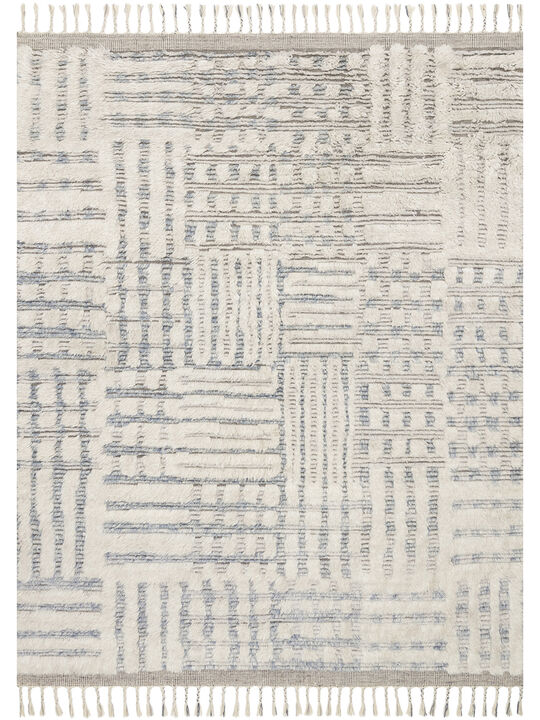 Khalid KF01 Ivory/Sky 8'6" x 11'6" Rug
