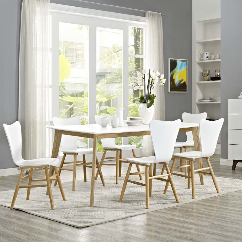 Modway - Stratum 71" Dining Table White image number 2