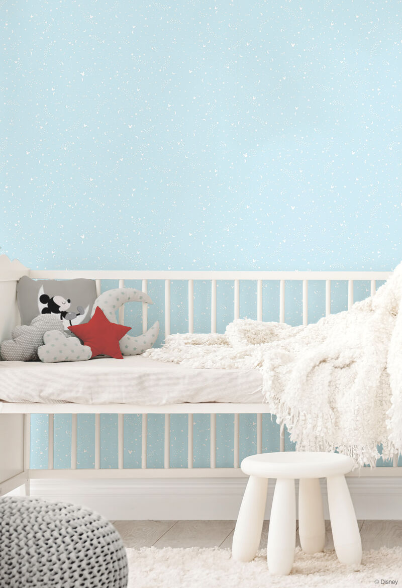 Disney Mickey Mouse Star Teal Wallpaper (Set of 2) image number 1