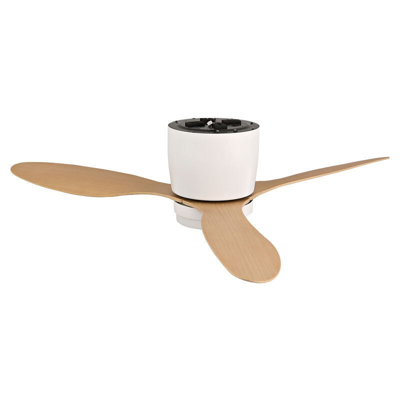 ELEMENT ACE 42-Inch Ultra-Slim Flush-Mount Ceiling Fan with Light, 6-Speed Adjustable Reversible Quiet DC Motor, Remote Control for Indoor and Outdoor Use in Bedrooms, Patios, Living Areas image number 6