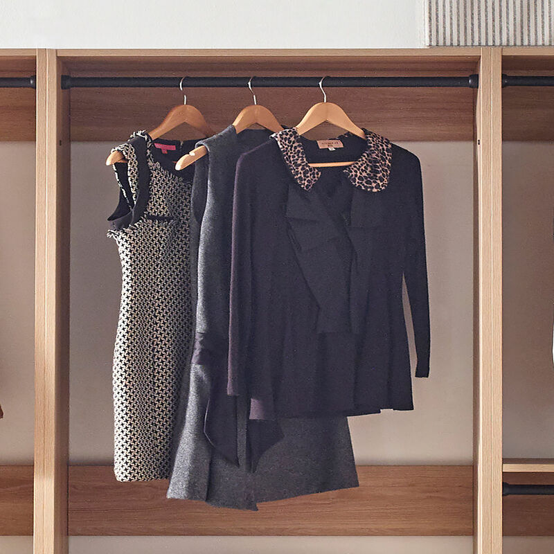 Prosper Oak Freestanding Walk in Wood Closet System