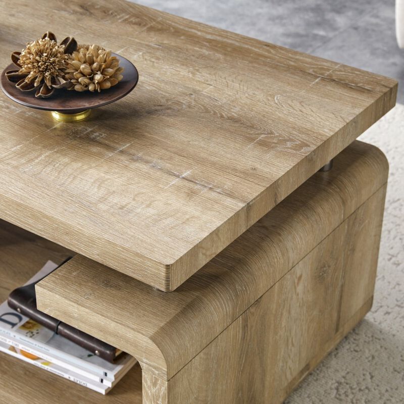 Petcon Three-Tier MDF Coffee Table image number 4