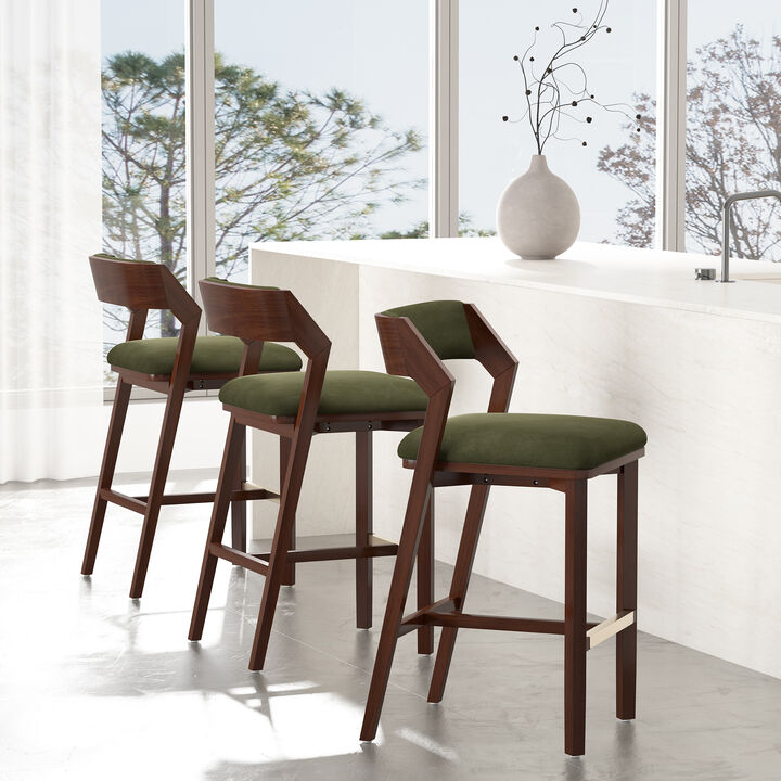 Patricia Green Barstools (Set of 3)