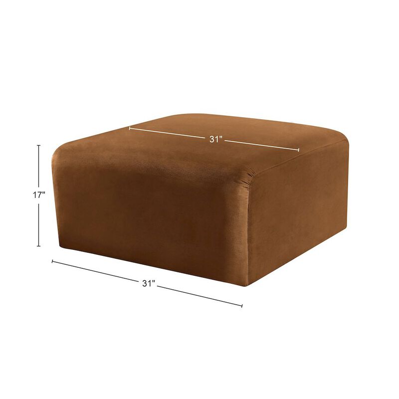 Meridian Furniture Arc Vegan Leather Ottoman