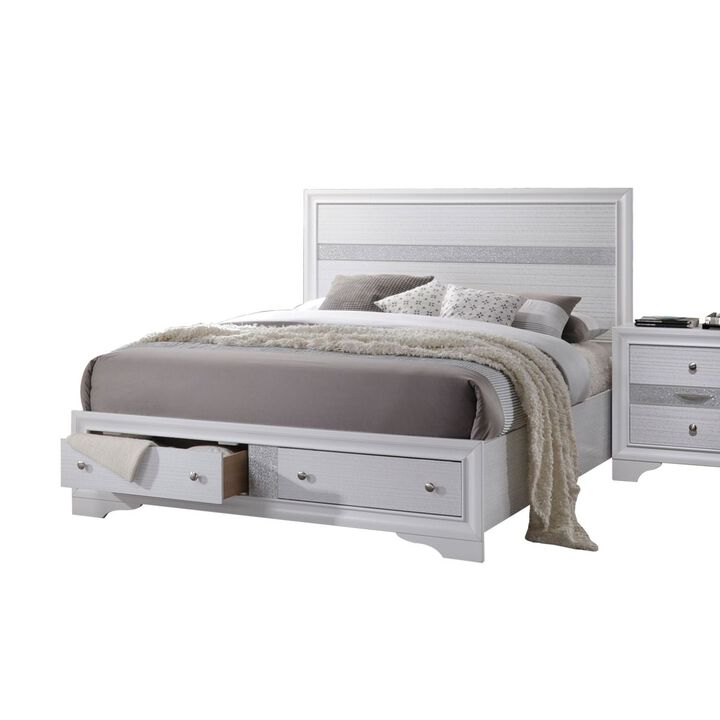 Naima Queen Bed in White