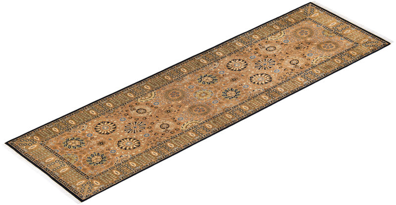 Mogul, One-of-a-Kind Hand-Knotted Area Rug  - Brown, 3' 1" x 9' 6" image number 8