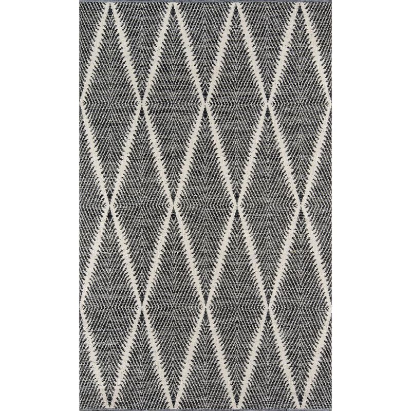 Erin Gates Contemporary Rectangle Area Rug, Black, 8'6 X 11'6