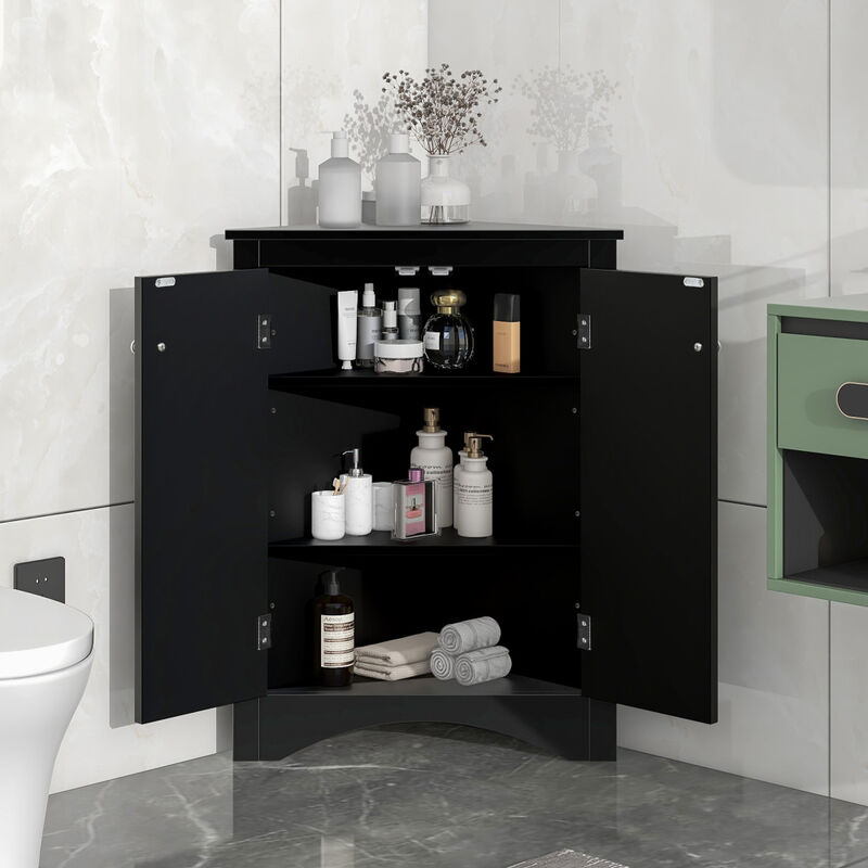 Folreb Triangle Bathroom Storage Cabinet image number 2