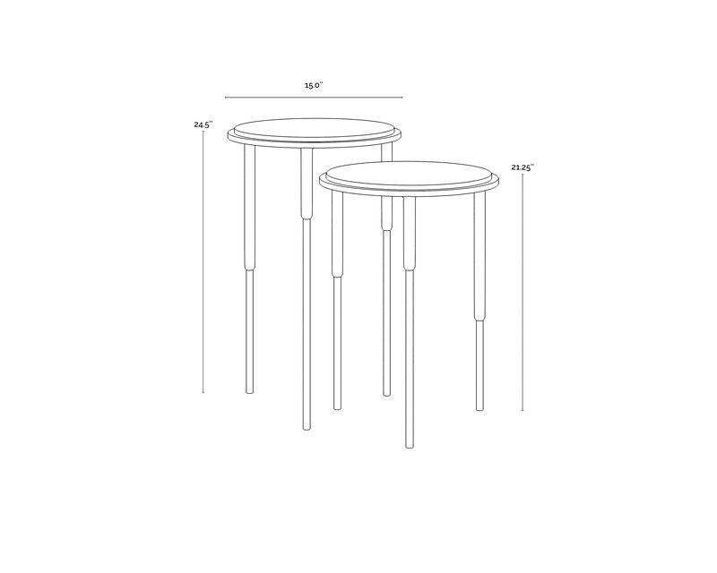 Kyrie Nesting End Tables (Set of 2)